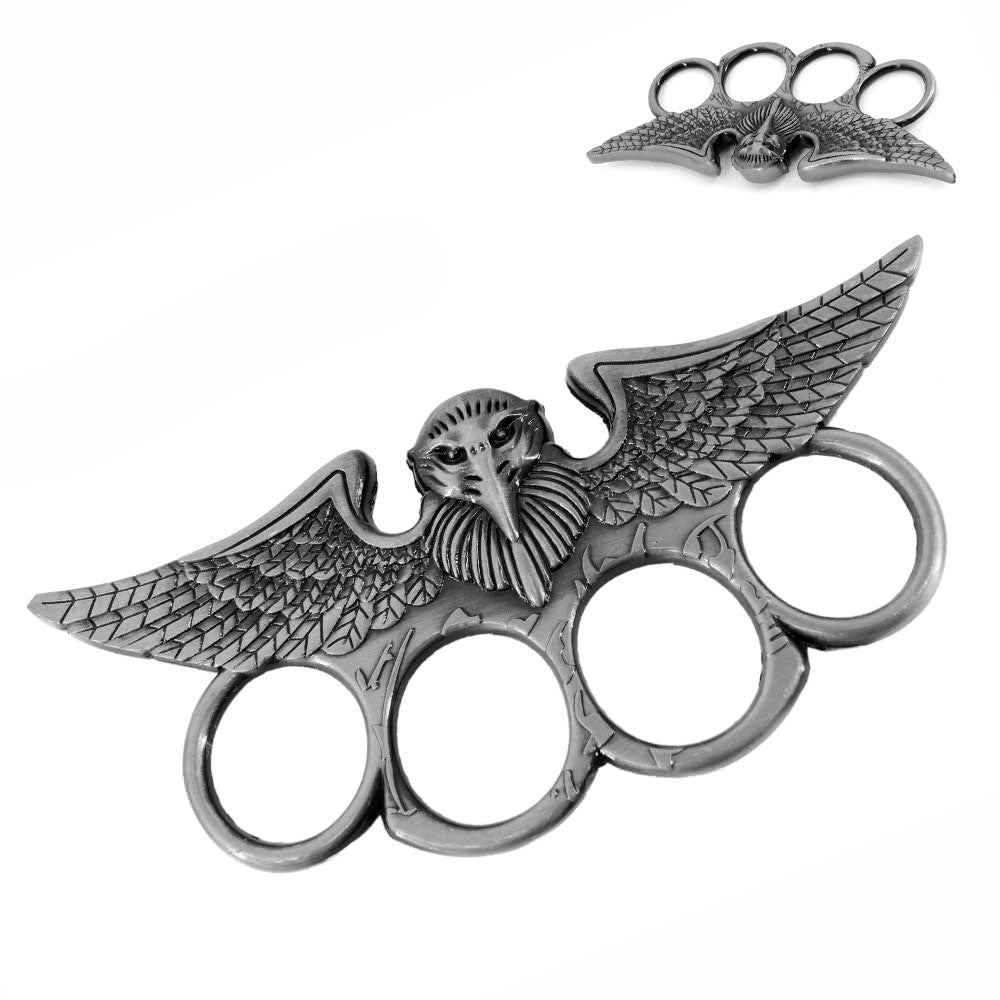 Eagle Winged Silver Knuckle Paperweight - Tophatter's Army Products & Self Defense Collectible Weapons - Tophatter Daily Deals